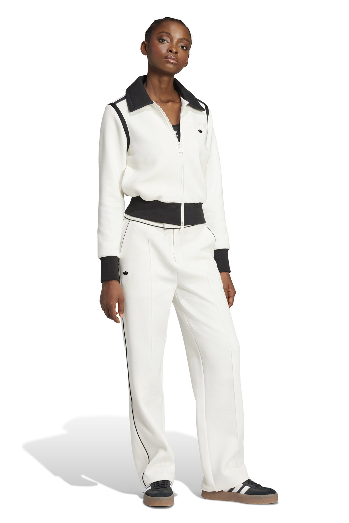 Collared Tract Top Off White