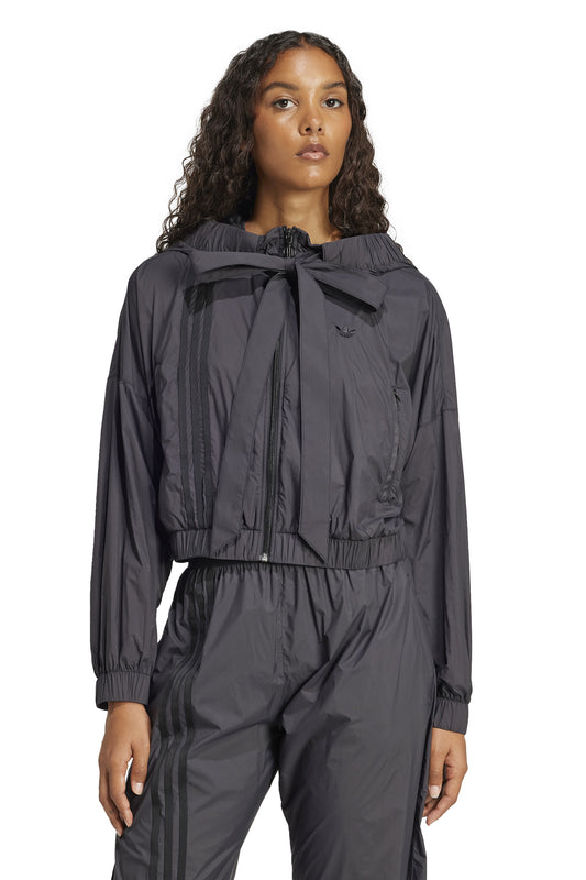 Ruched Bomber Black