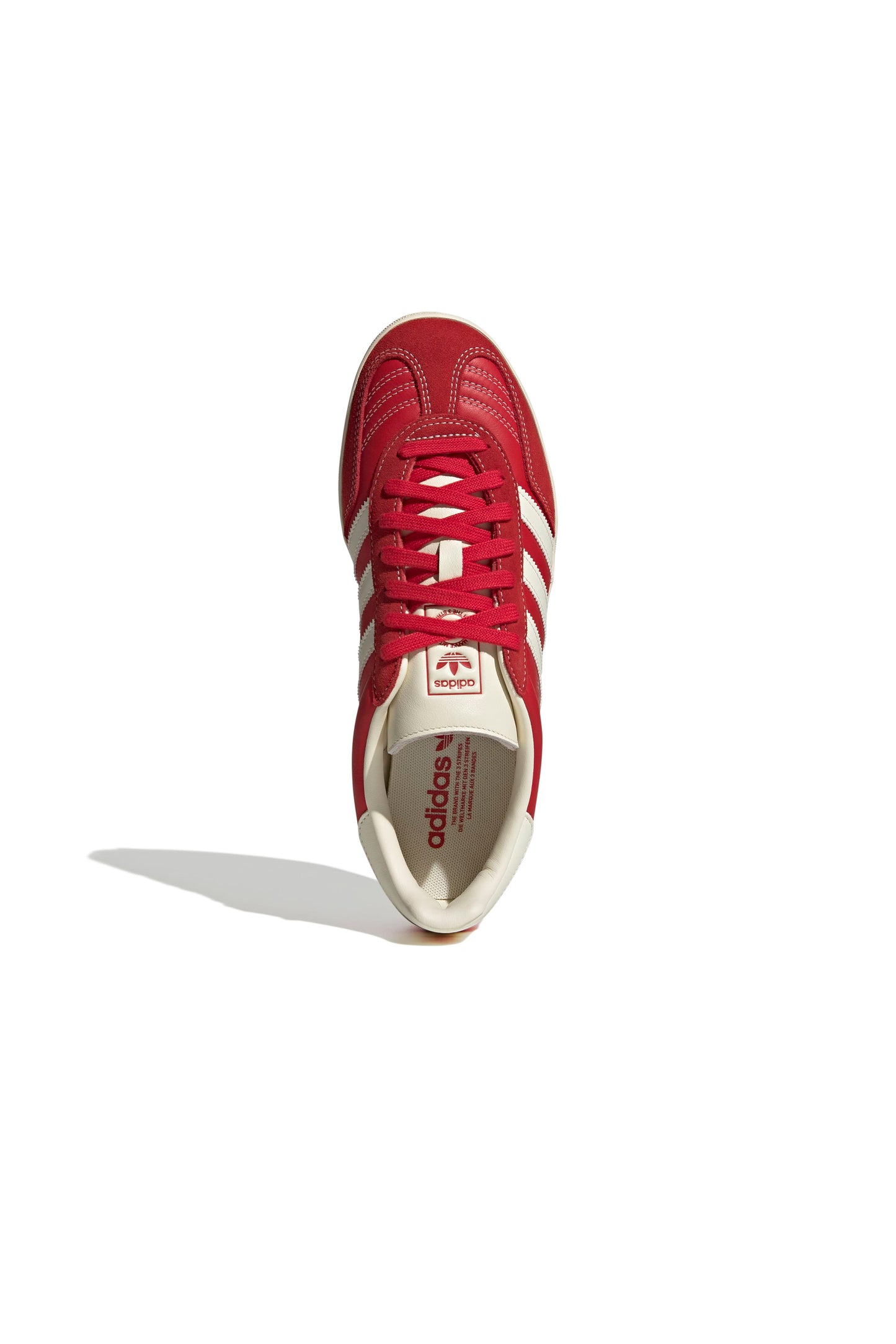 Gazelle Indoor Shoes Better Scarlet/Cream White/Gold Metallic