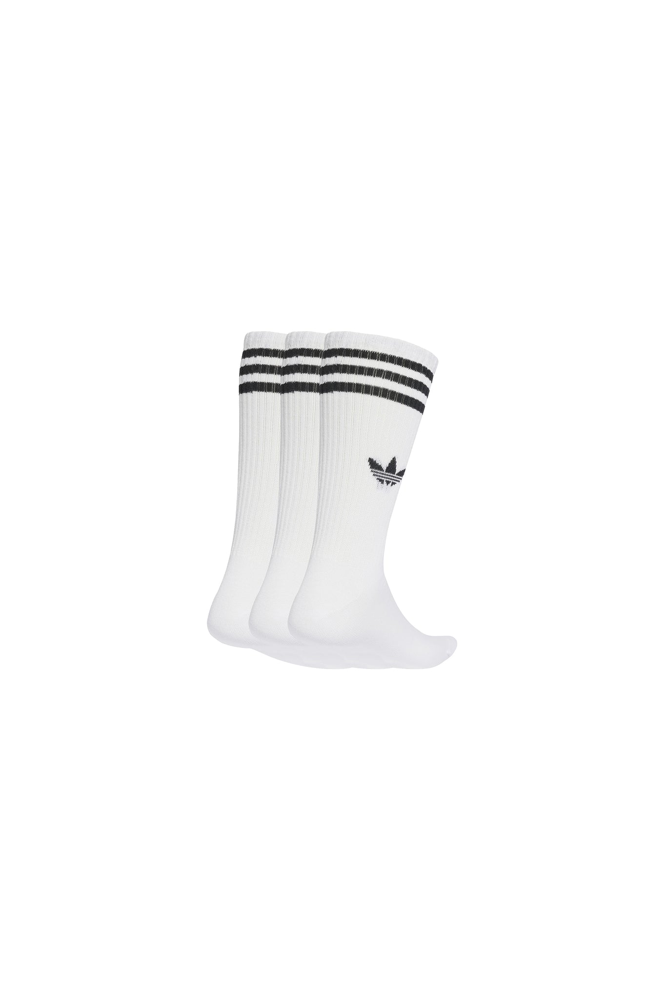 3-Stripes High Crew Socks 3 Pairs White