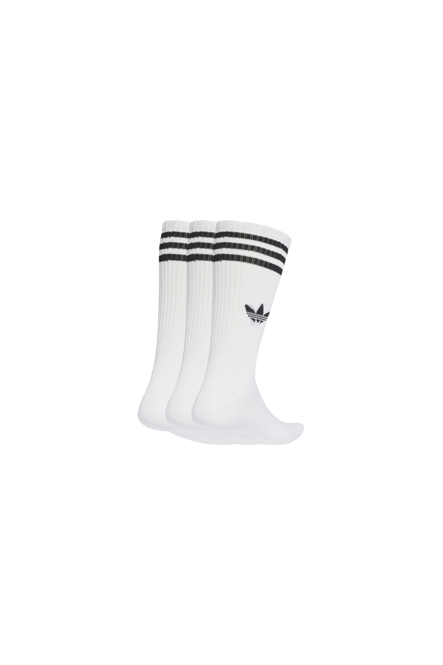 3-Stripes High Crew Socks 3 Pairs White