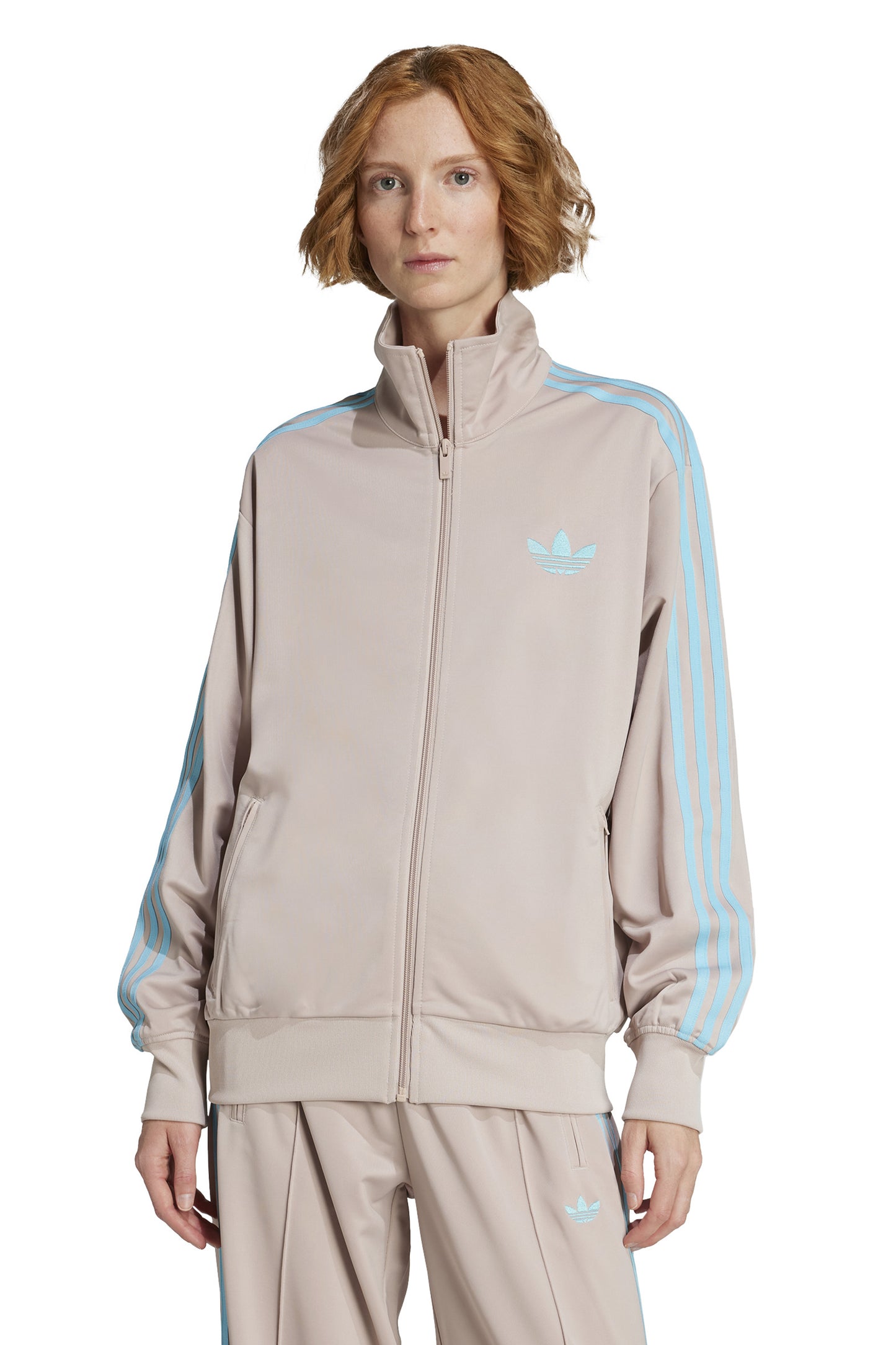 Firebird Track Top Wonder Taupe/Blue Glow