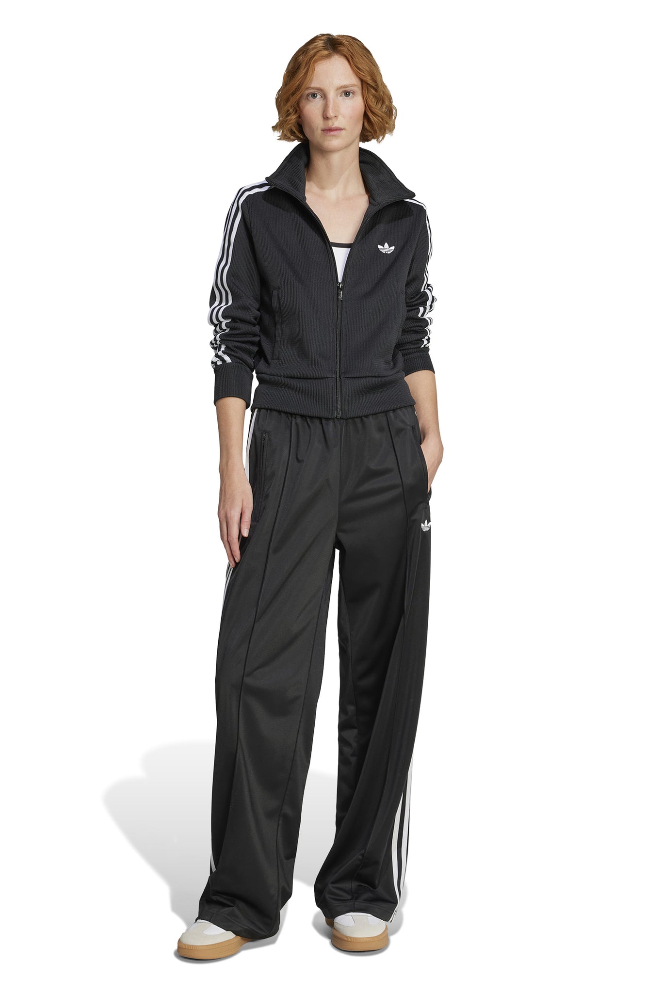 Firebird Knit Track Top Black/White