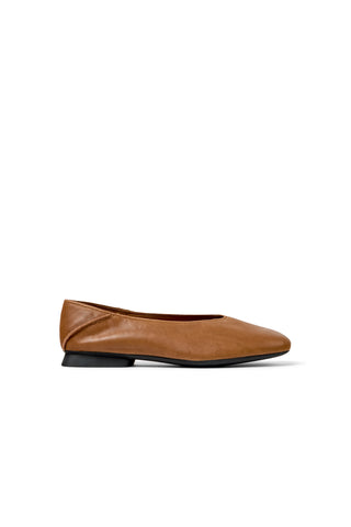 Casi Myra Ballerina Shoes Brown