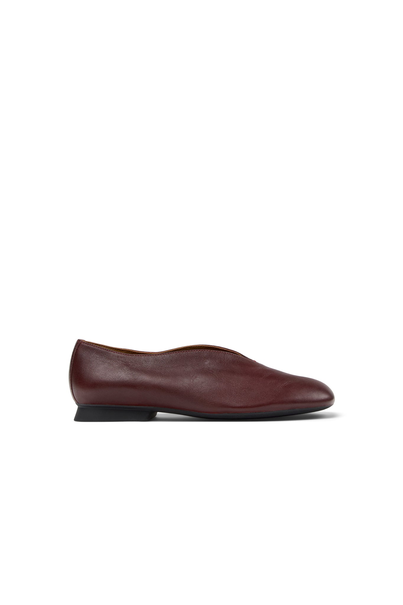 Casi Myra Ballerina Shoes Burgundy