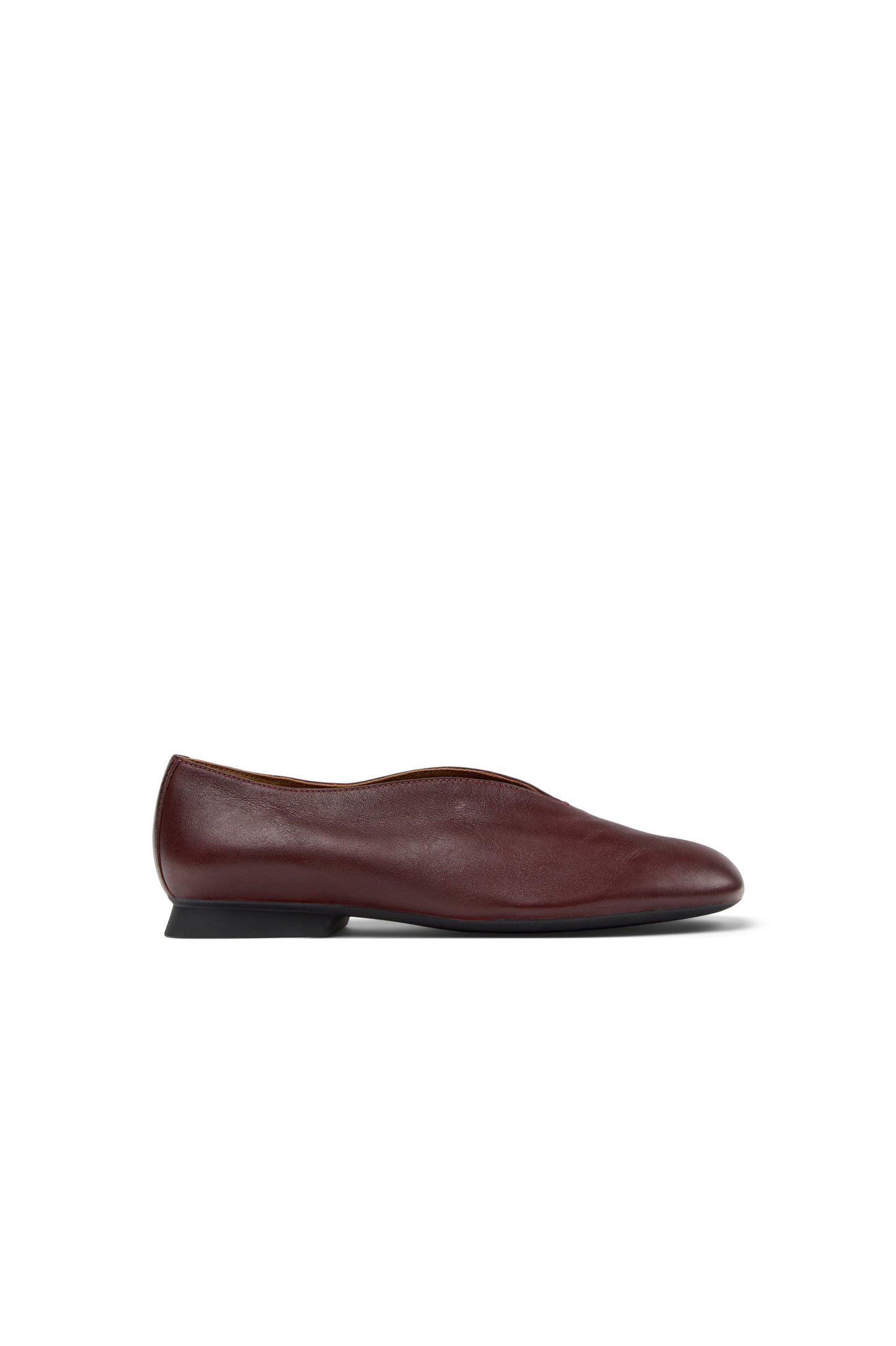 Casi Myra Ballerina Shoes Burgundy