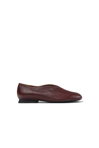 Casi Myra Ballerina Shoes Burgundy