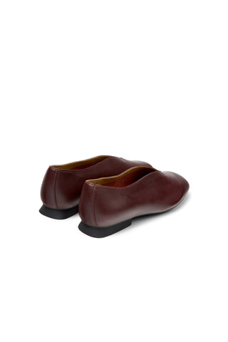Casi Myra Ballerina Shoes Burgundy