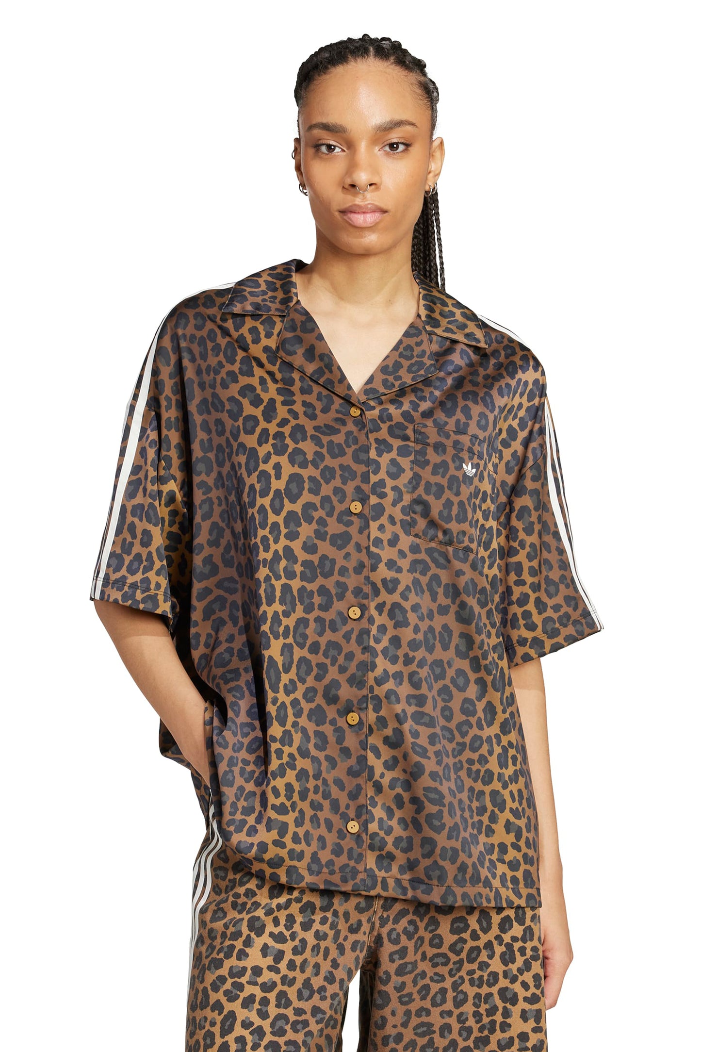 Originals Satin Shirt Multicolor/Bronze Strata