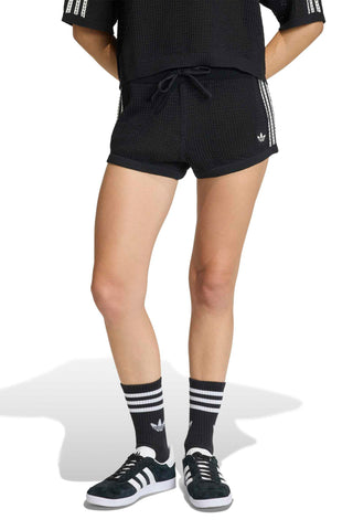 Knitted Crochet Shorts Black