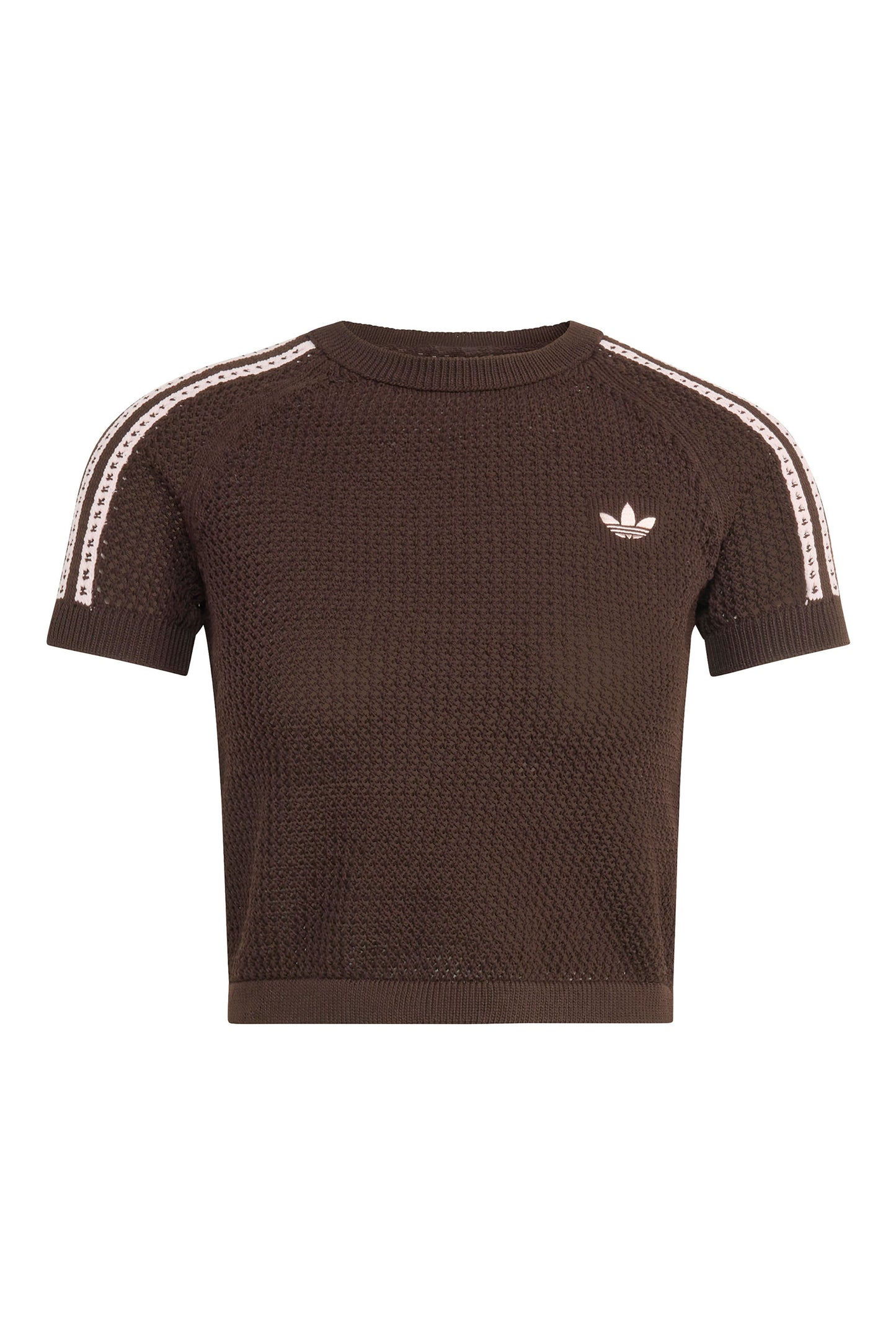 Knitted Crochet Cali Top Aurora Coffee