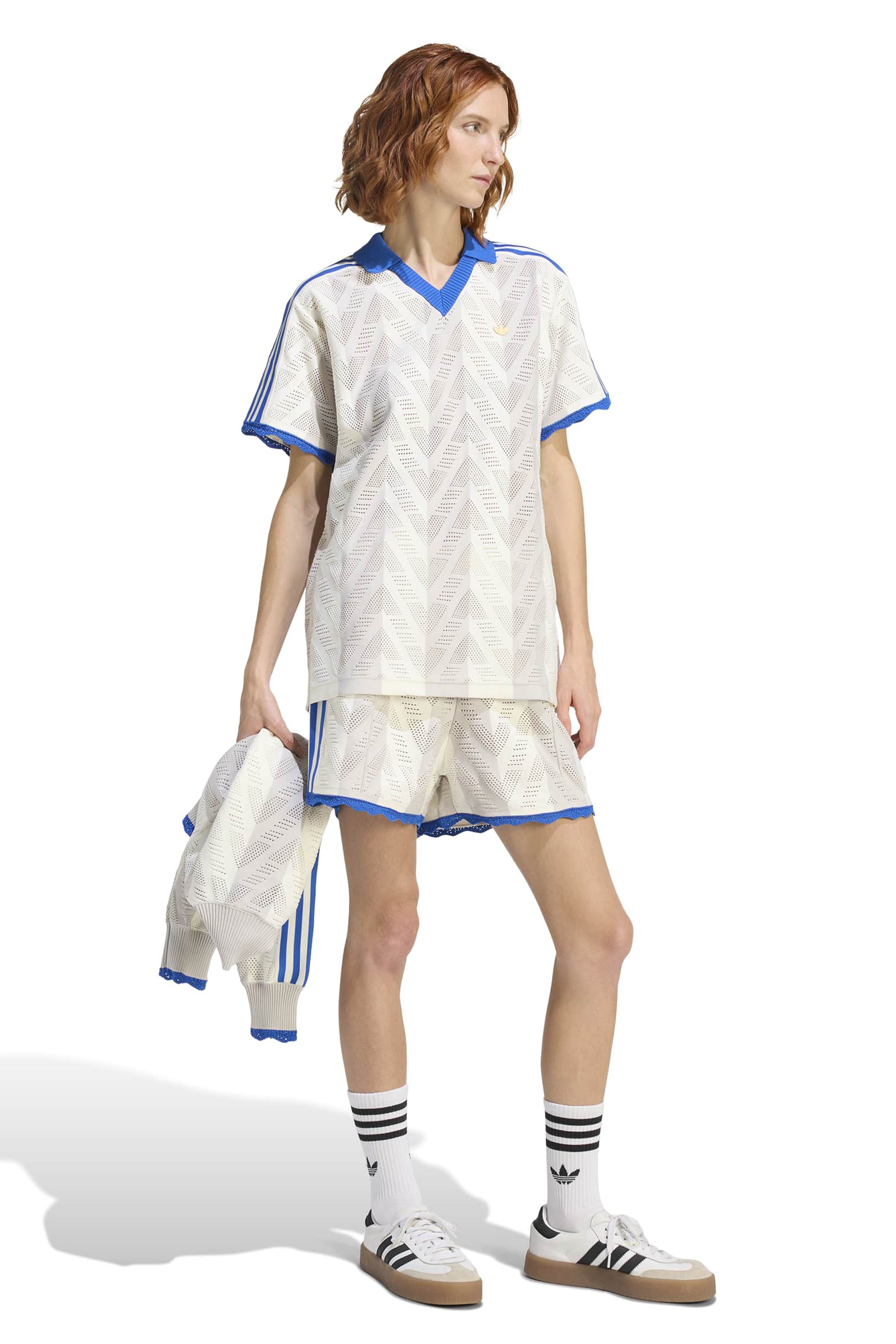 Short-Sleeve Polo Tee Off White/Chalk Pearl – Karen Walker