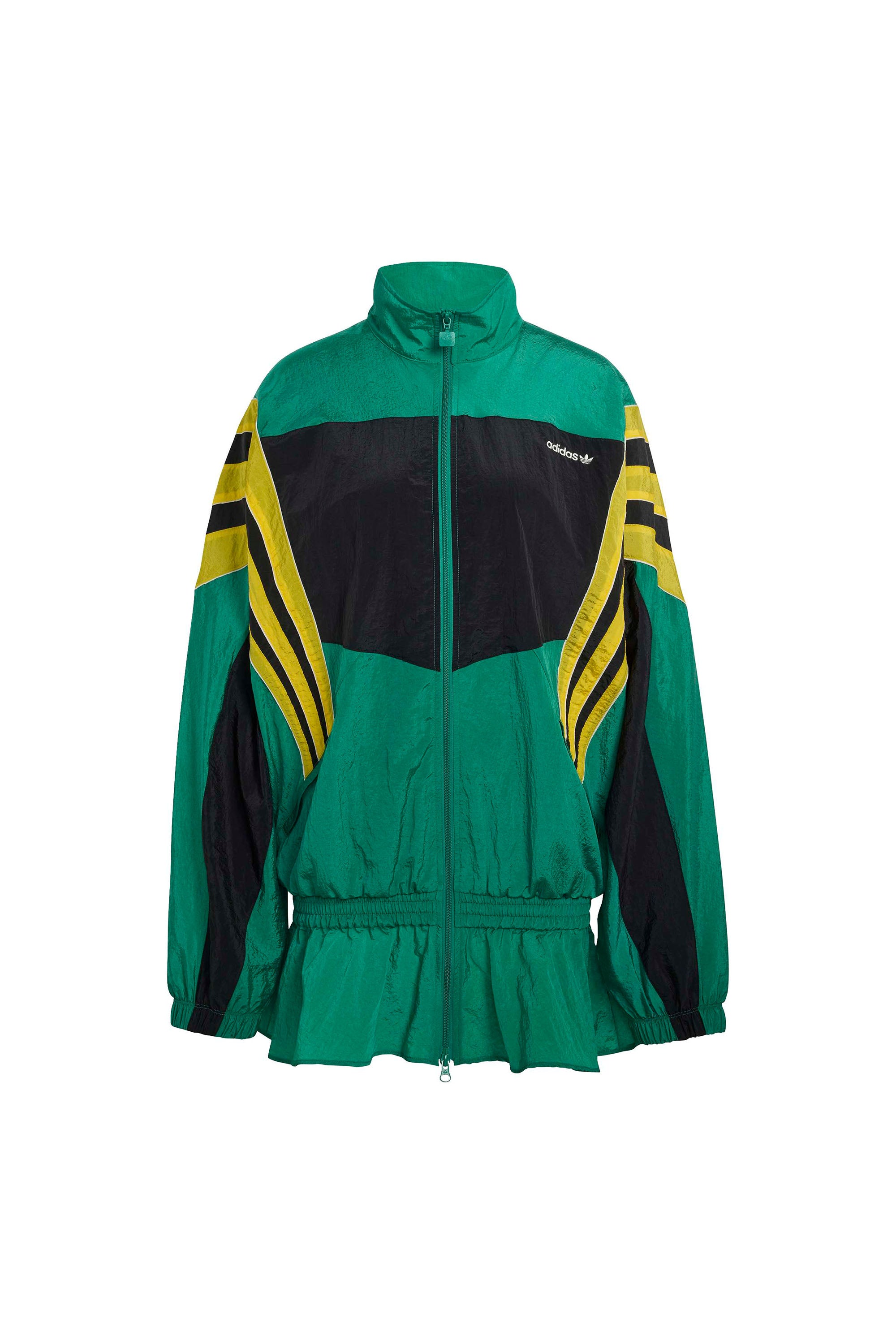 Santiago Woven Track Top Bold Green – Karen Walker
