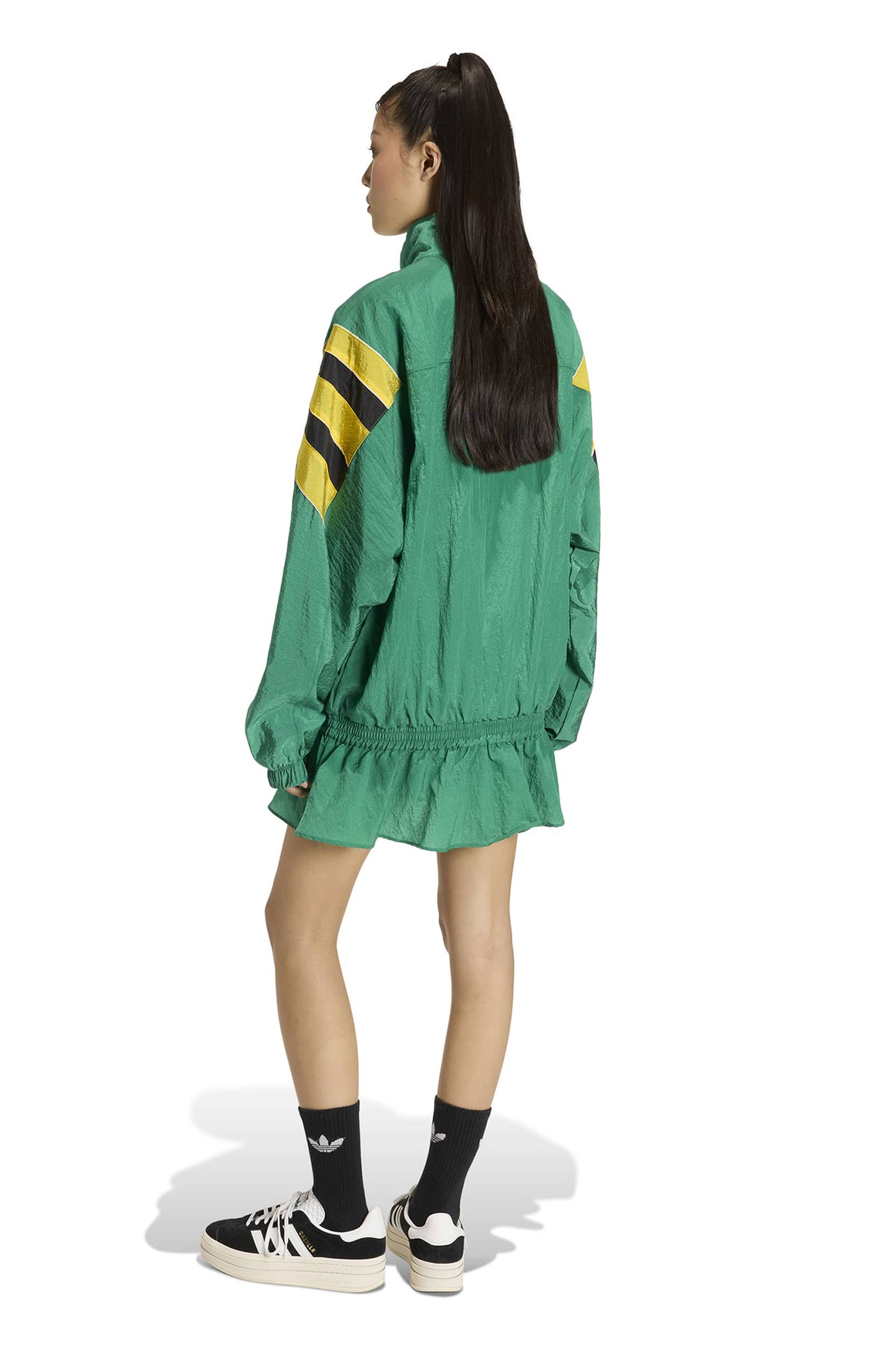 Santiago Woven Track Top Bold Green