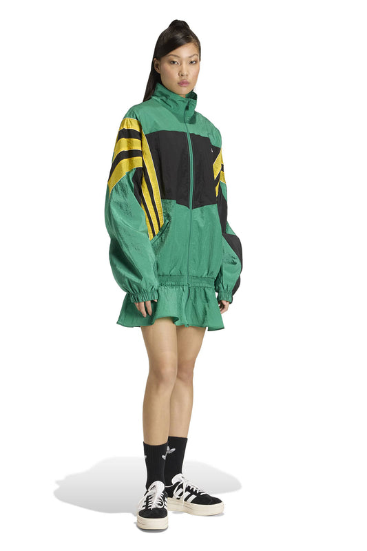 Santiago Woven Track Top Bold Green
