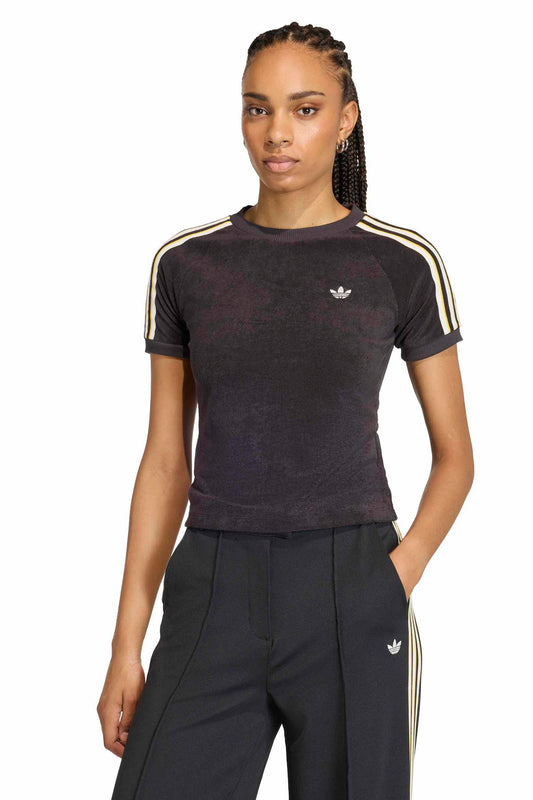 Terry Towel Cali T-Shirt Black