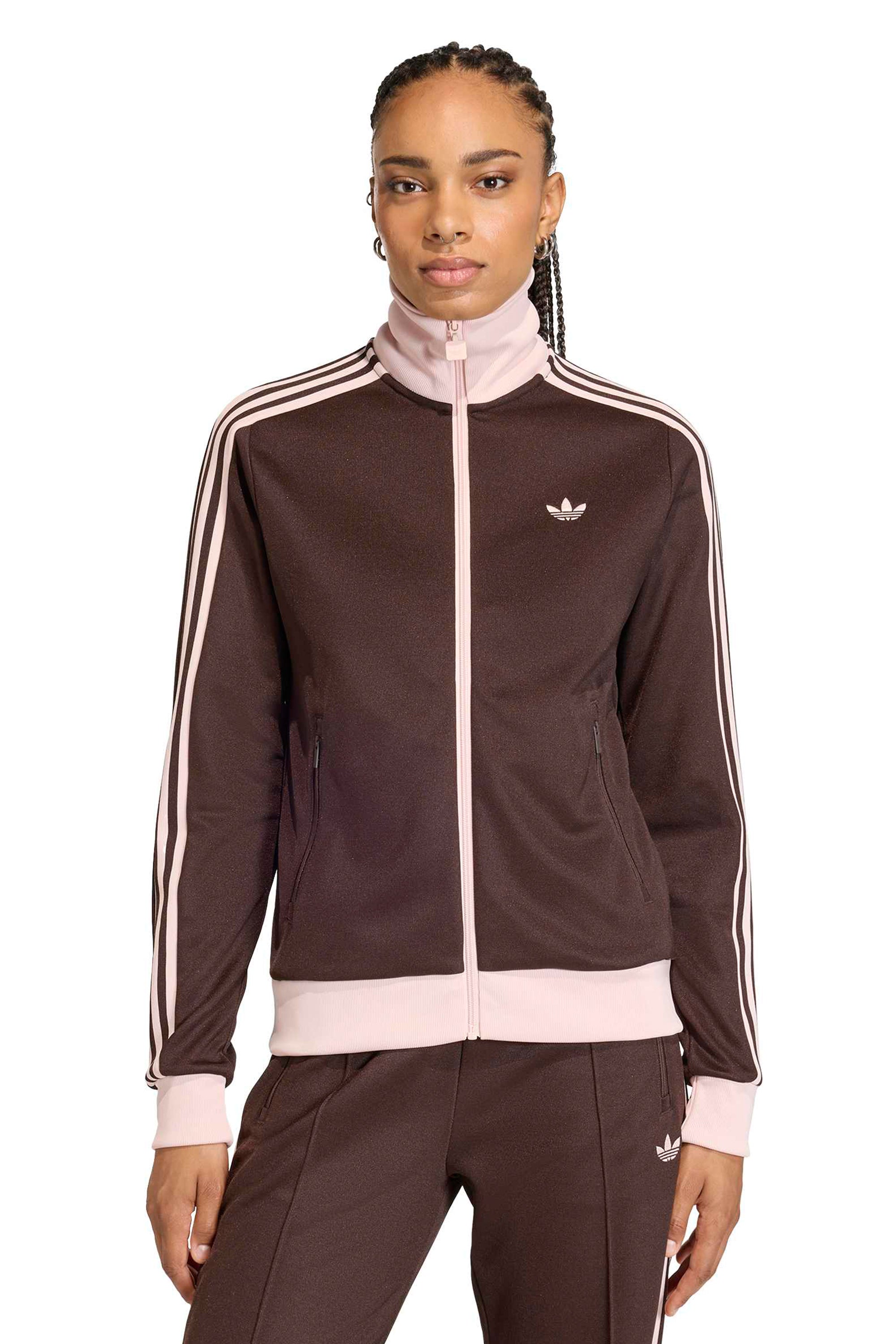 Classic Track Top Aurora Coffee/Sandy Pink – Karen Walker