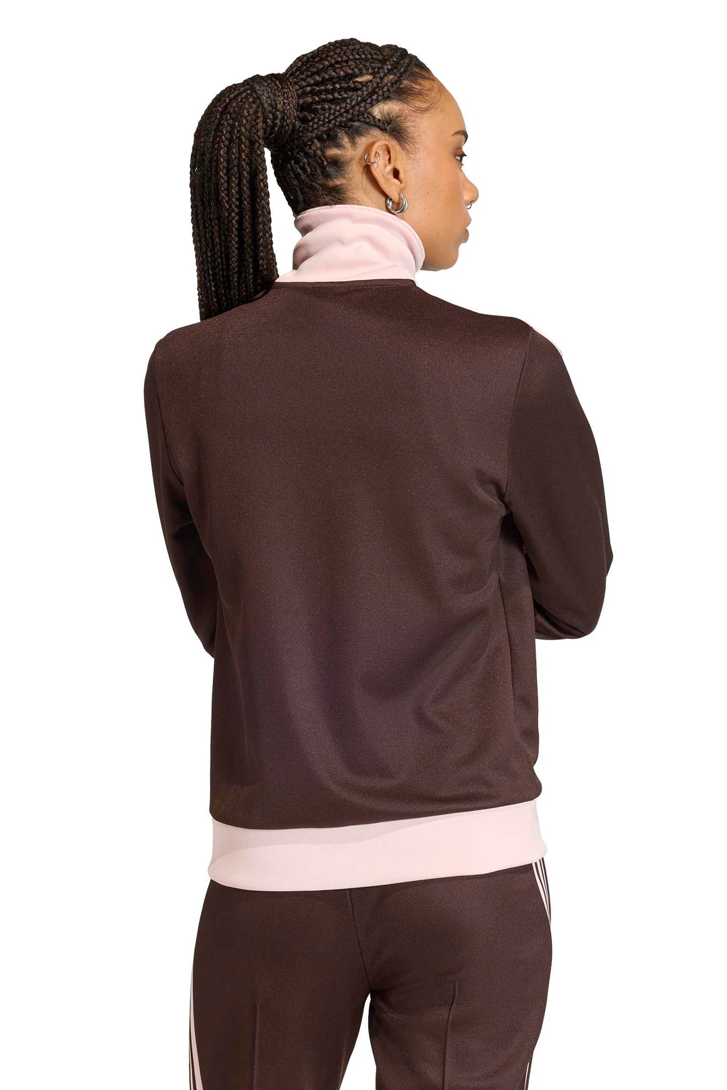 Classic Track Top Aurora Coffee/Sandy Pink