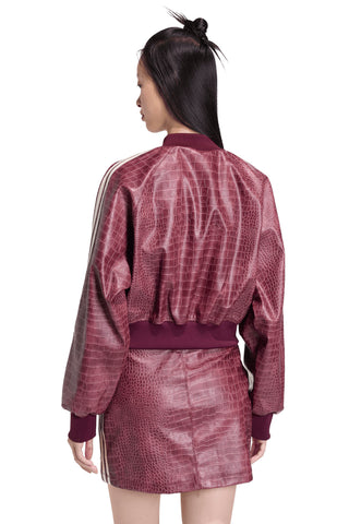 SST Pleather Jacket Maroon