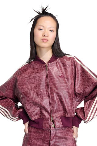 SST Pleather Jacket Maroon