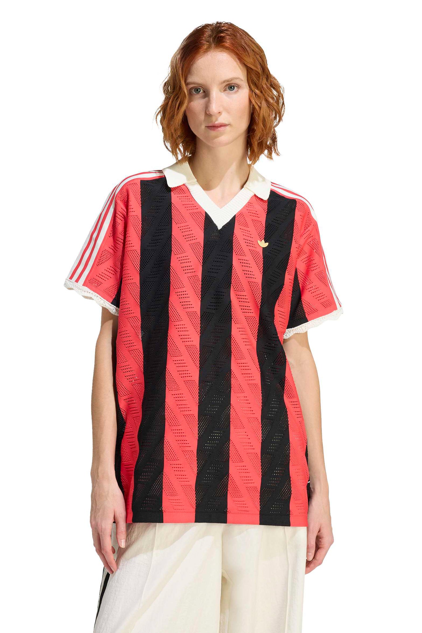 Short-Sleeve Polo Tee Black/Semi Lucid Red