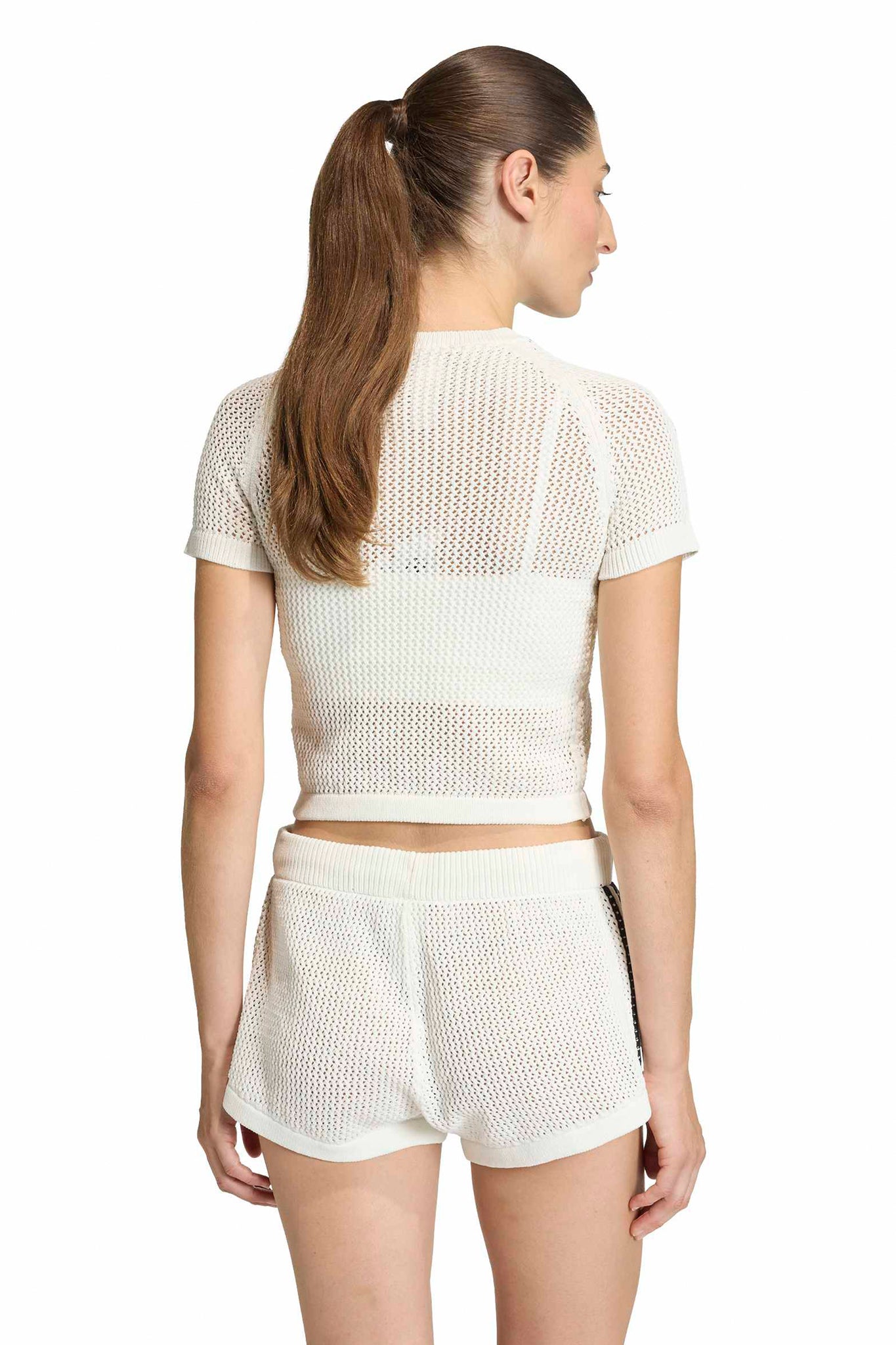 Knitted Crochet Cali T-Shirt Off White