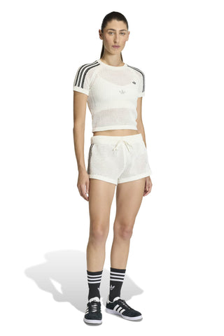 Knitted Crochet Cali T-Shirt Off White