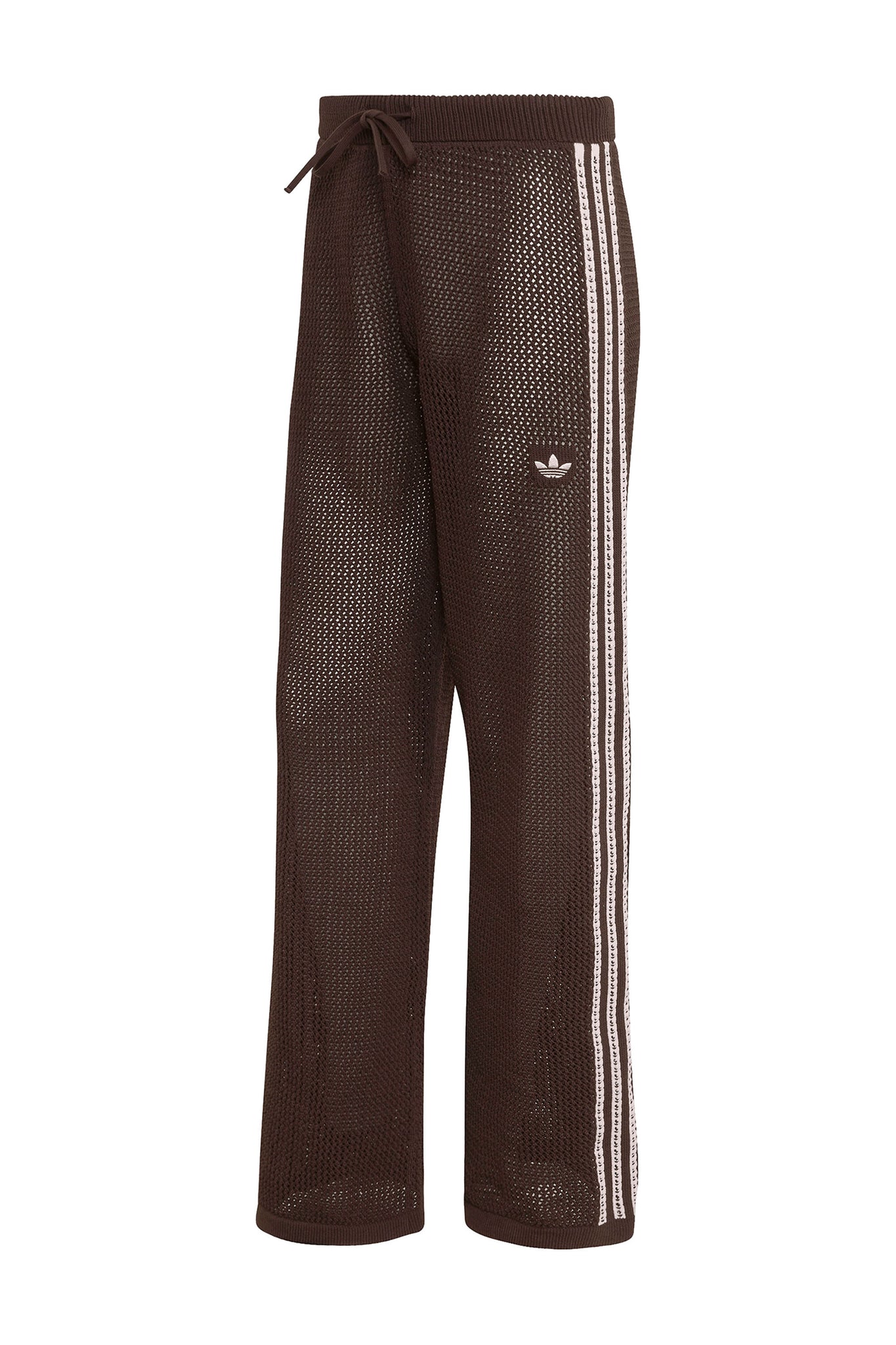 Knitted Crochet Firebird Track Pants Aurora Coffee