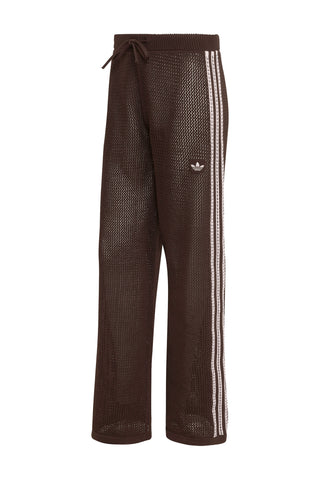 Knitted Crochet Firebird Track Pants Aurora Coffee