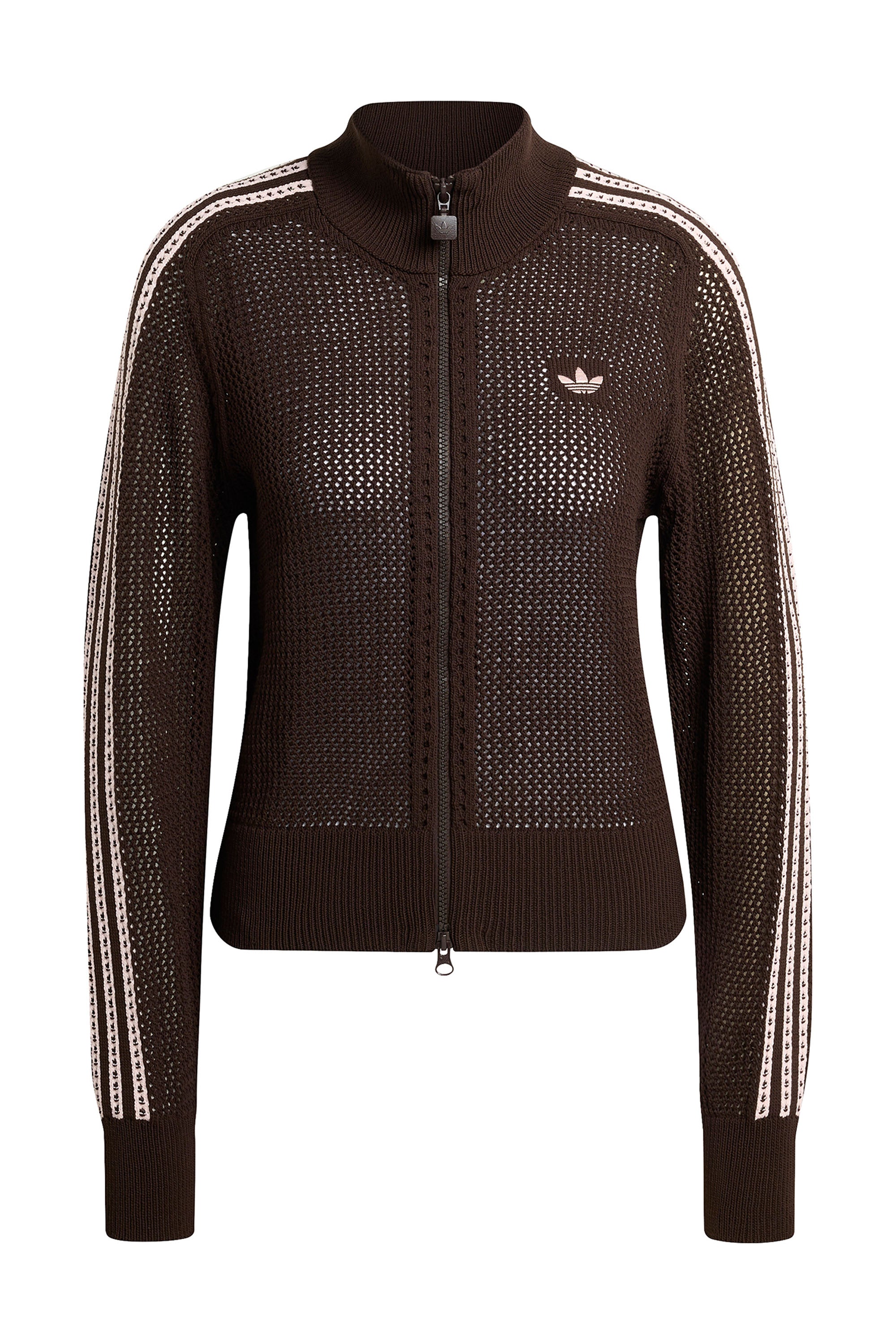 Knitted Crochet Firebird Track Top Aurora Coffee – Karen Walker