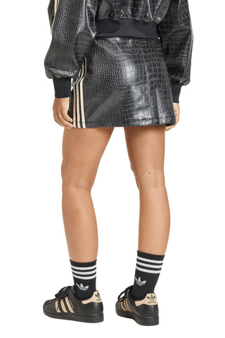 Pleather Mini Skirt Black