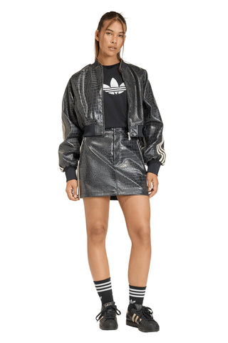 Pleather Mini Skirt Black