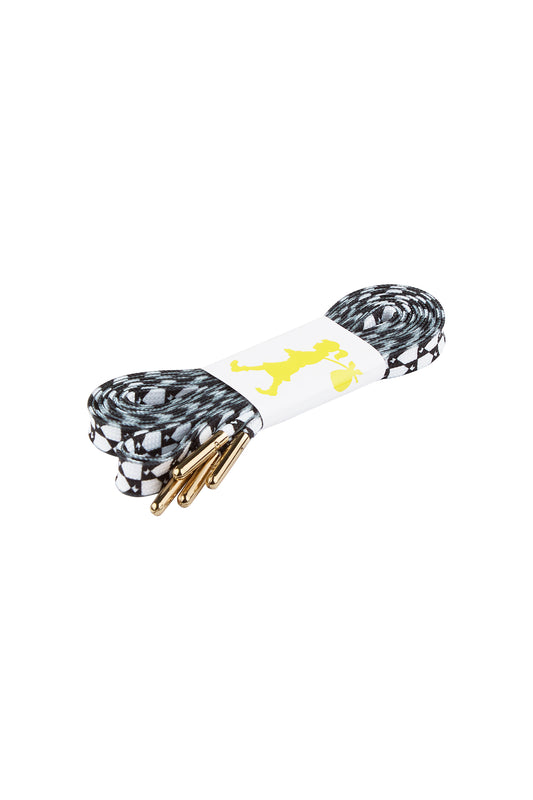 Monogram Shoelaces Black/White