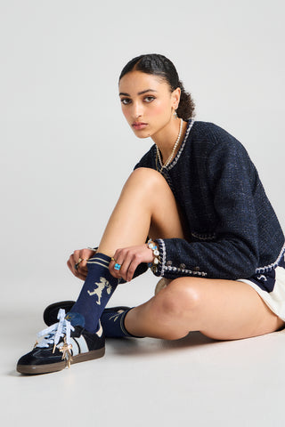 Runaway Coins Bracelet Gold/Blue Multi