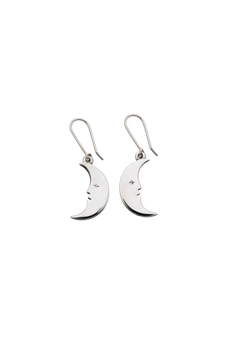 Moon Earrings Silver