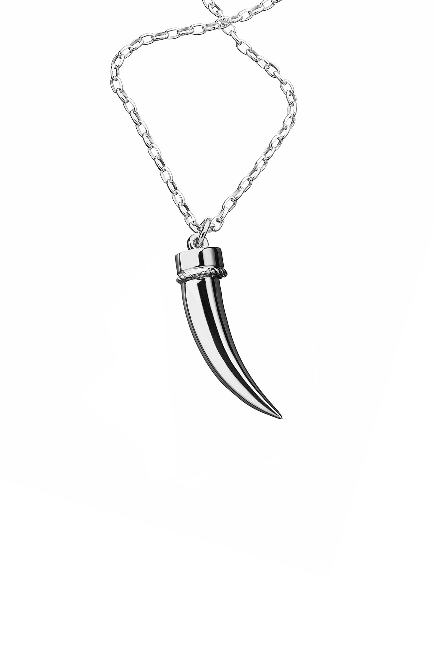 Tusk Necklace Silver