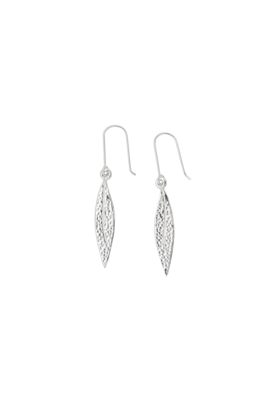 Leaf Earrings Silver
