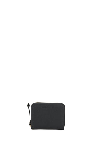 Leather Zip Wallet Black