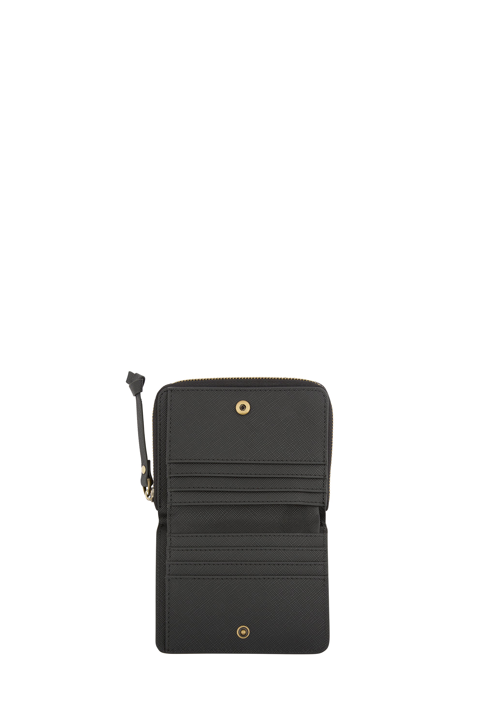 Leather Zip Wallet Black – Karen Walker