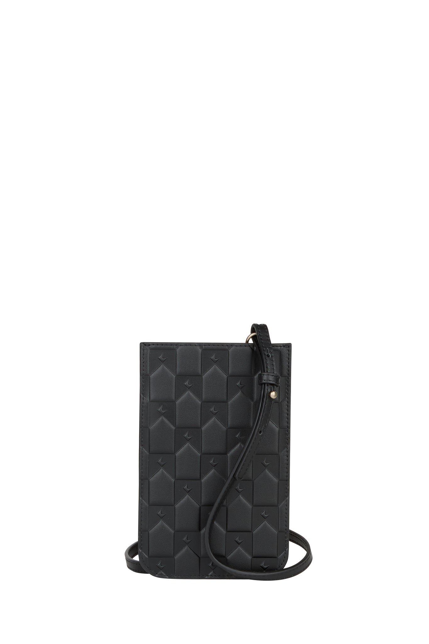 Monogram Phone Pouch Black