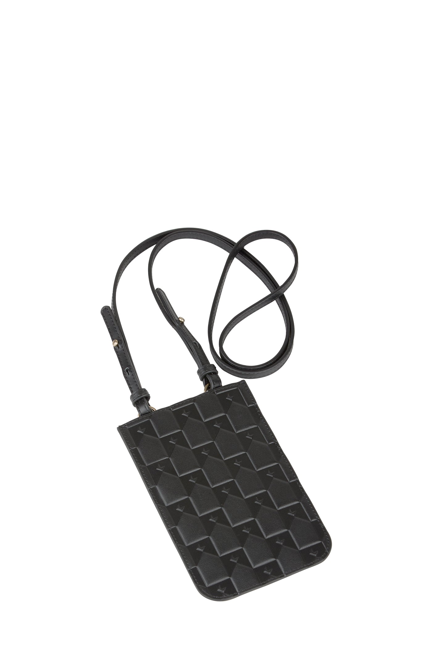 Monogram Phone Pouch Black