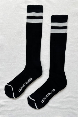 Knee High Boyfriend Socks Black