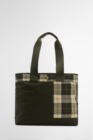Mya Patchwork Tote Bag Sage/Ancient