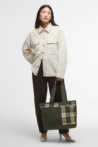 Mya Patchwork Tote Bag Sage/Ancient