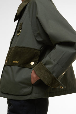 Phoebe Casual Jacket Olive/Brown