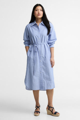 Avon Midi Dress Chambray/White Stripe