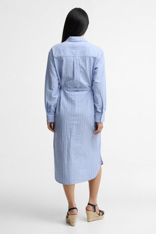Avon Midi Dress Chambray/White Stripe