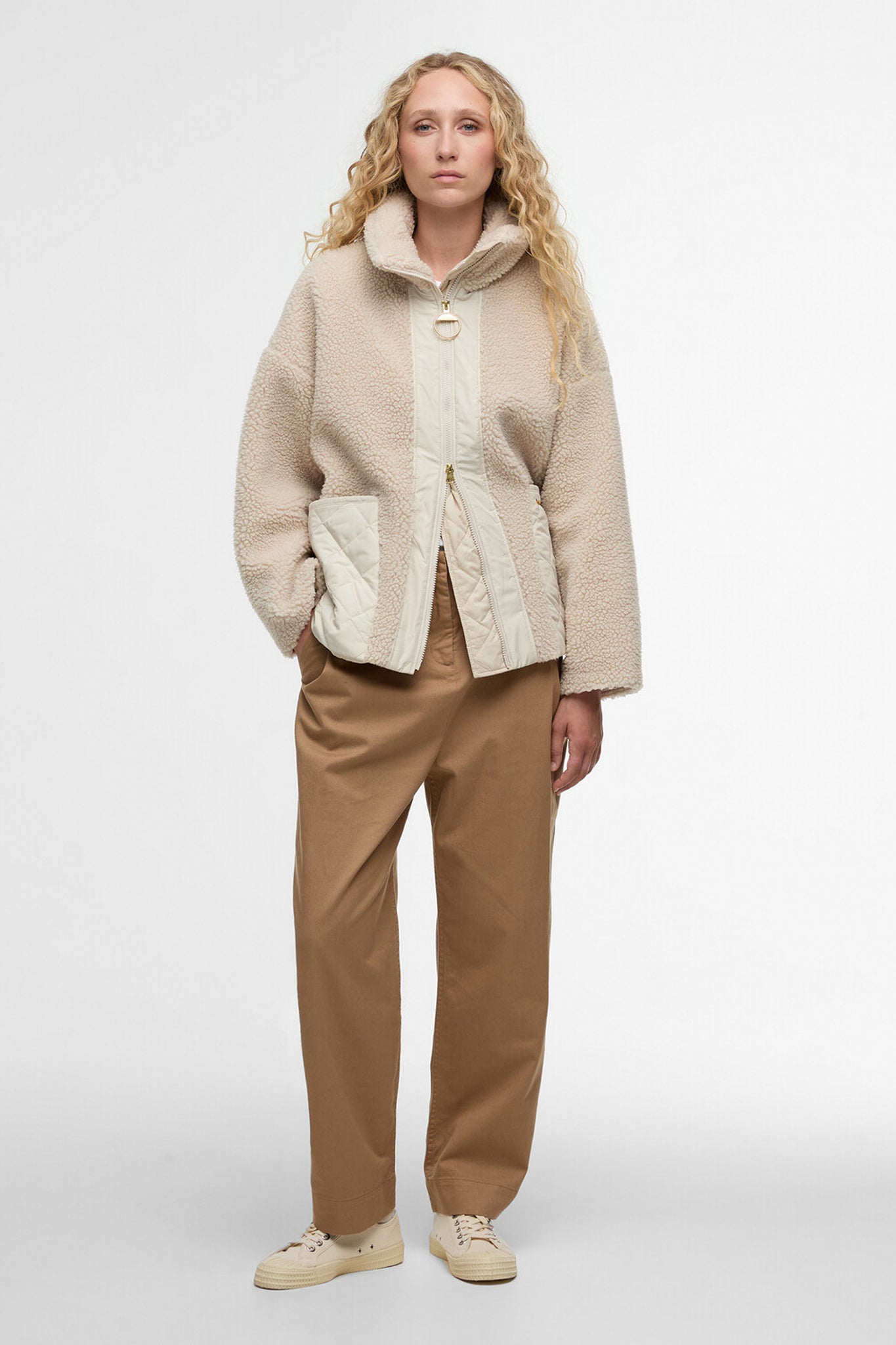 Brawby Fleece Silver Cloud/Oatmeal