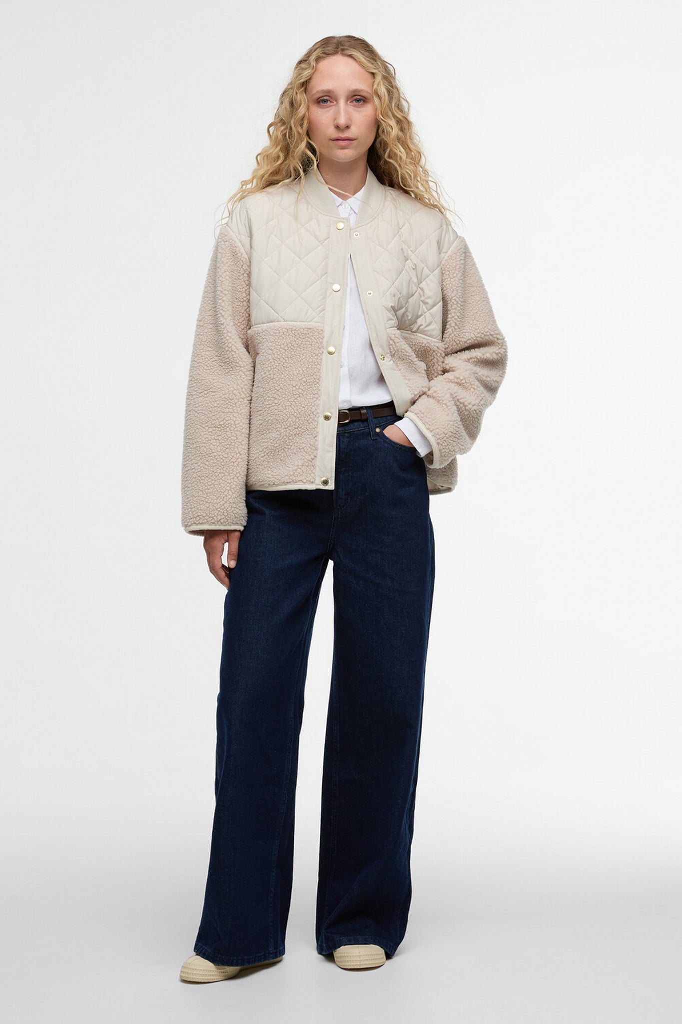 Wetherby Fleece Oatmeal/Silver Cloud