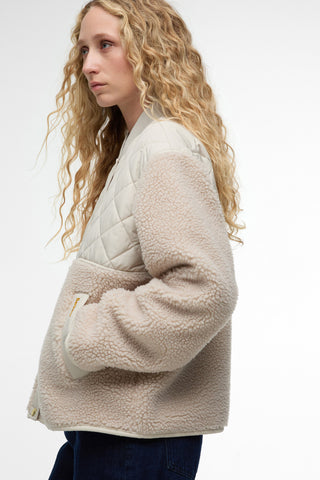 Wetherby Fleece Oatmeal/Silver Cloud